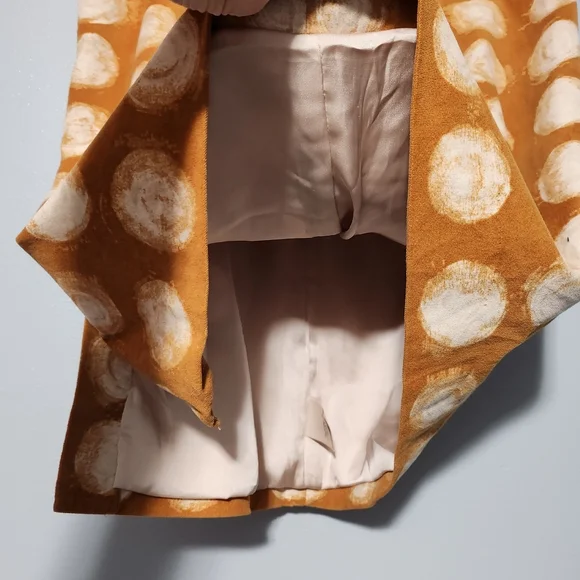 Maeve Orange and Cream Pencil Skirt - Picture 4 of 12